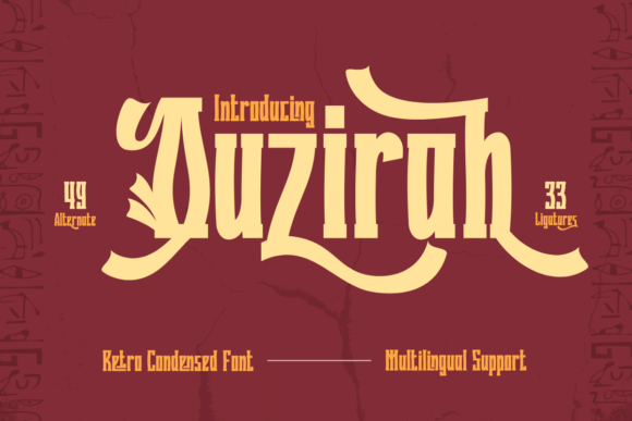 Quzirah: A Display Font That Earns Its Space