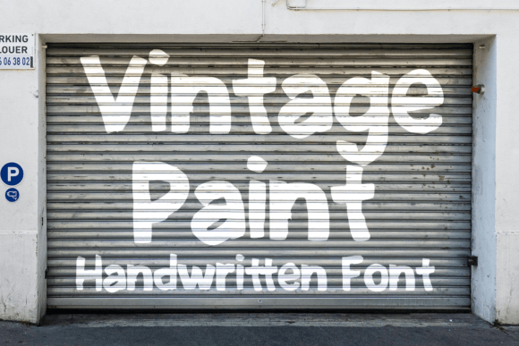 Vintage Paint: A Bold Display Font for Digital Branding